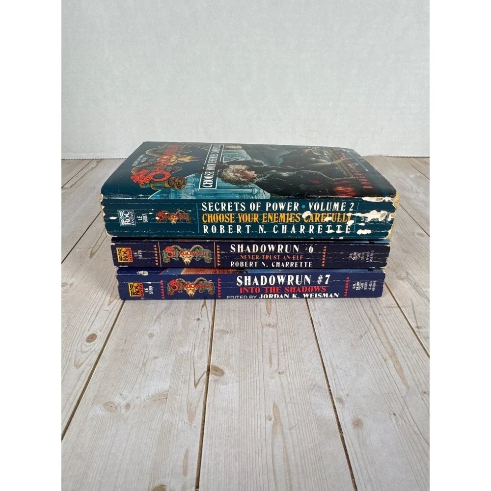 Shadowrun 3 Book Set Never Trust an Elf Into the Shadows Choose Your Enemies